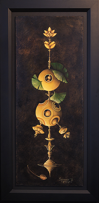 Spinner no. 2 Shawn Turung Archive II oil on encaustic surface on board