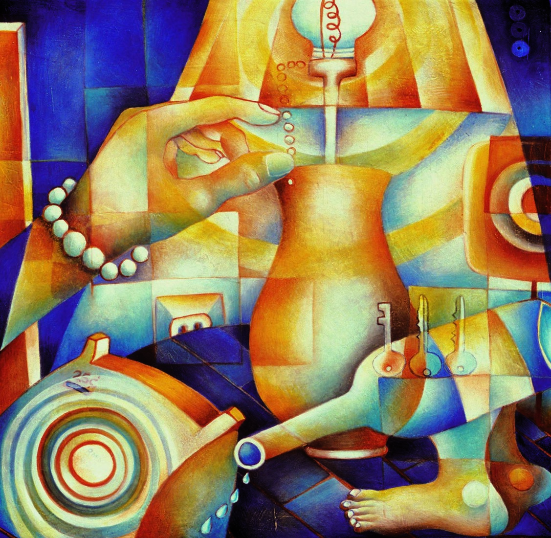 Three Keys Shawn Turung Archive II oil on canvas