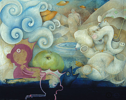 Targets Shawn Turung Archive II oil and paper on canvas