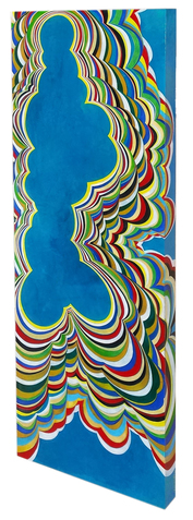 Optic 1 ( 3/4 view ) Shawn Turung multi media fine art Optic 48 x 20 x 3 in.
