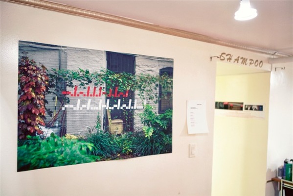 my photo of Robert Salander's "Morse Garden" on 104th St. Anna Lise Jensen A Lot, NY community gardens, 2009-2013