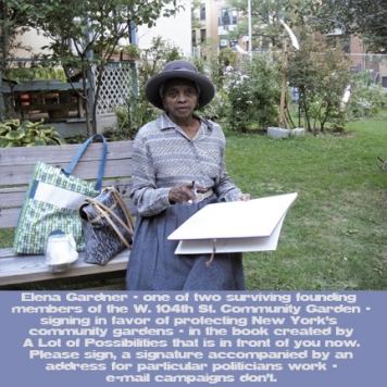 2010 Anna Lise Jensen A Lot, NY community gardens, 2009-2013