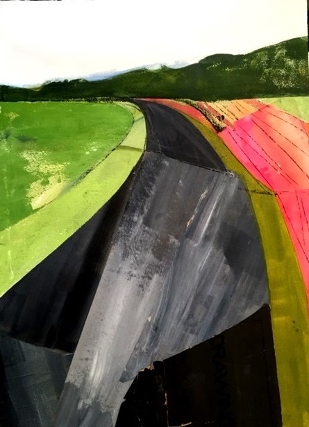 Buckingham Soy VERDANT:The Land collage on paper