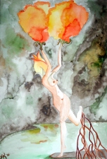 Stephanie Dunbar Paintings Watercolor on Paper
