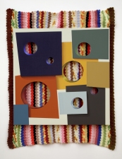 Steve DeFrank Past Work Casein on Panel, Wool blanket