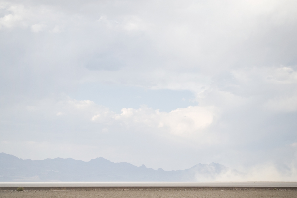 Bonneville Dust Storm, Utah America by Auto