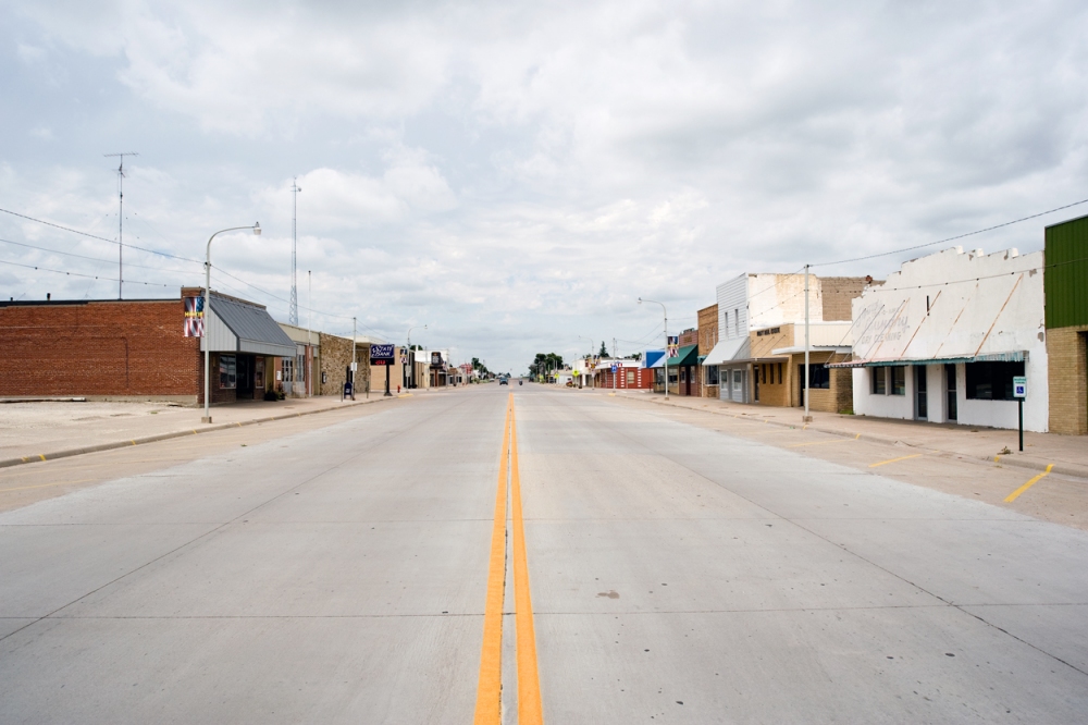 Main Street, Hoxie, Kansas America by Auto