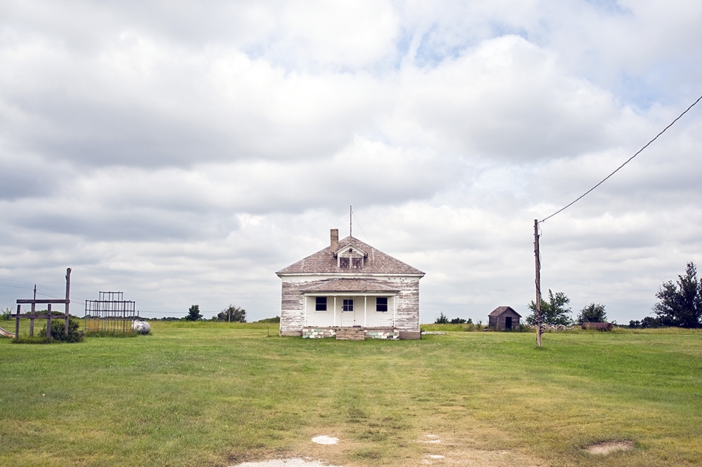 Nicodemus, Kansas School House America by Auto