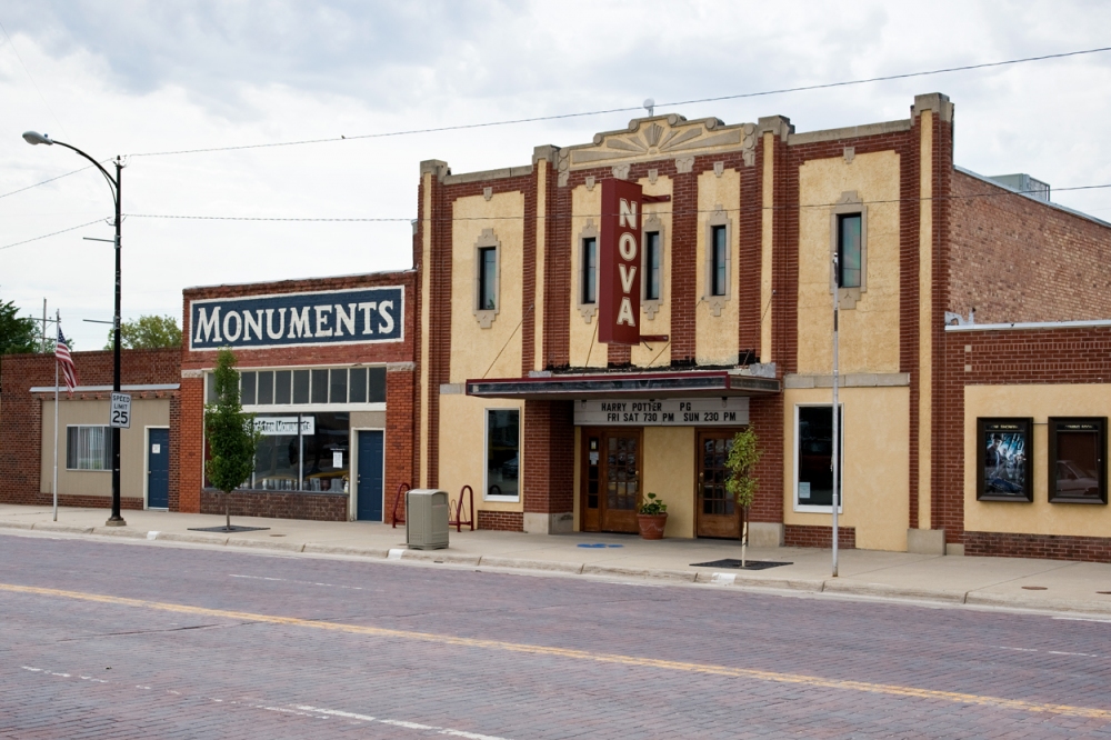 Nova Theater, Stockton, Kansas America by Auto
