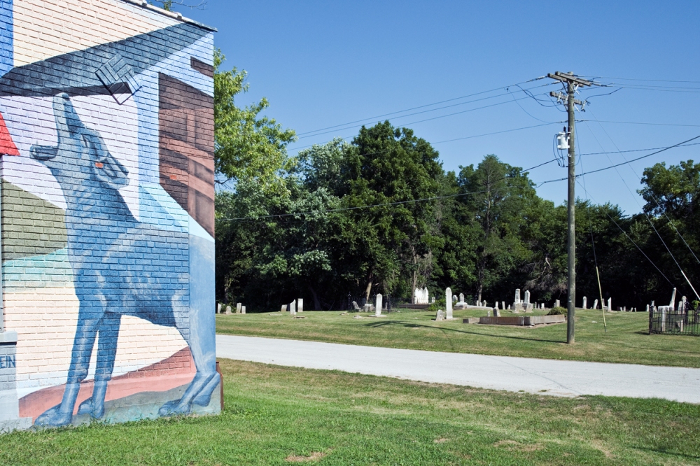 Cemetery, Paris, Missouri America by Auto