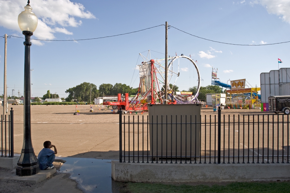 Watching the Carnival Come Down, Burlington, Colorado America by Auto