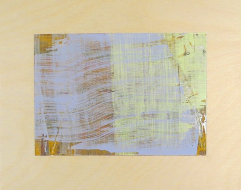 Otherside (I See You Too) small paintings Gouache and wax on wood