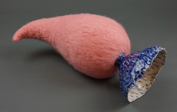 BBG sculpture ceramic, fiber