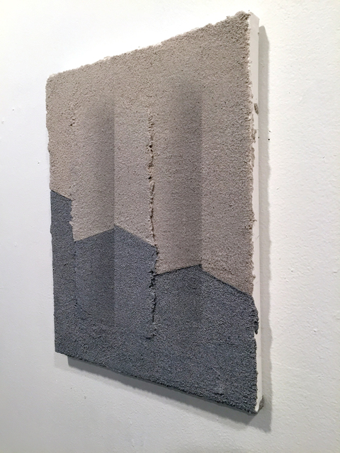 Split(Study) SUZANNE SONG BREAK acrylic and pumice on canvas