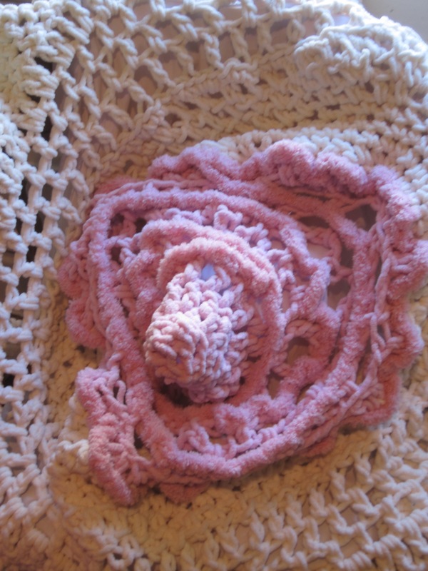 detail of breast throw/lap blanket #2 Textiles Polyester chenille yarn