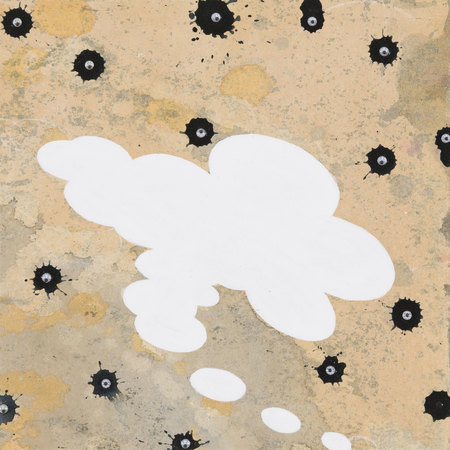 DETAIL OF 49 Notes on Being There 49 Notes on Being There 2016 acrylic, ink, collage on paper on panel