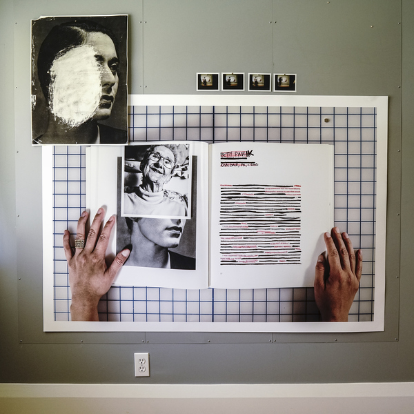 Post Performance Objects: Polaroids, Erased Ansel (24x36 Pigment Print), Re-Photographed Ansel Book Pigment Print (40x60), 2017. TARRAH KRAJNAK Ansel