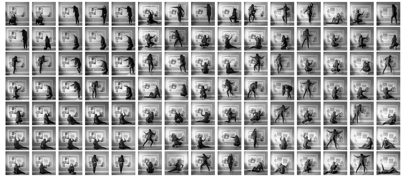 Elizabeth Pavlik, Black Sun, Sand Dunes (Re-Photograph/Redact & Hasselblad/Body Performance) TARRAH KRAJNAK Ansel