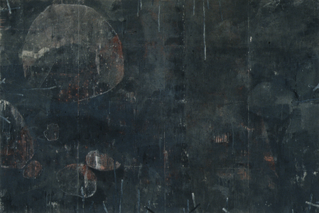 Arlan Huang Even in the Dark  1989 - 1990 Oil on Canvas with Metal