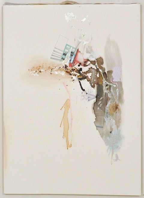 The Surrogate Paintings on Paper and Linen 2013 - 2001 Coffee, Flashe paint, ink, color pencil, collage, felt on BFK paper on stretched jute