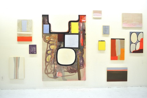 Studio View 2014 Paintings Installations