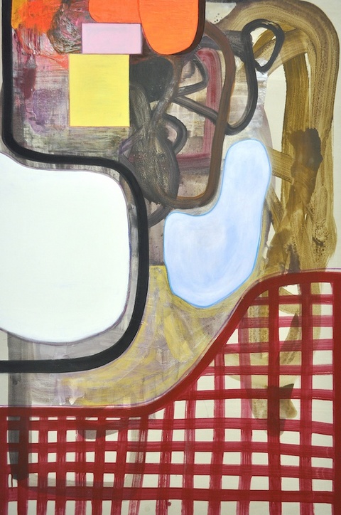 Plaid Bludge Current Paintings Diatomaceous earth, gesso, Flashe paint, acrylic, ink, magic marker on wood panel