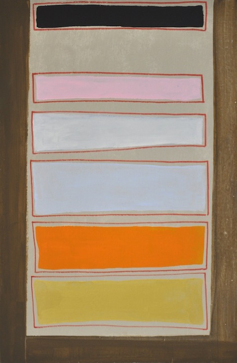 Ventilation Small Paintings Diatomaceous earth, gesso, Flashe paint, acrylic, ink, magic marker on wood panel