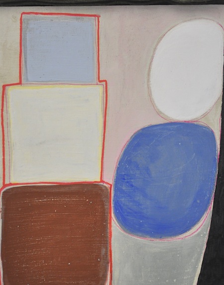 Small Conflict Small Paintings Diatomaceous earth, gesso, Flashe paint, acrylic, ink, magic marker on wood panel
