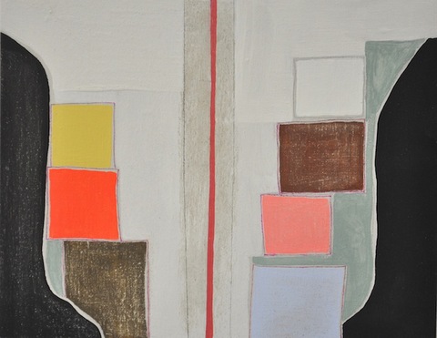 Quarry Small Paintings Diatomaceous earth, gesso, Flashe paint, acrylic, ink, magic marker on wood panel