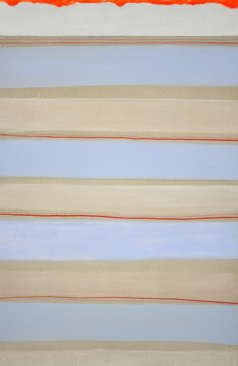 Some Stripes Small Paintings Diatomaceous earth, gesso, Flashe paint, acrylic, ink, magic marker on wood panel