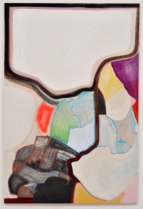 Dribble Down Current Paintings Diatomaceous earth, gesso, Flashe paint, acrylic, ink, magic marker on wood panel