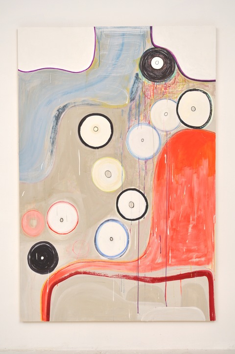 Running Out of Time Current Paintings Diatomaceous earth, gesso, Flashe paint, acrylic, marker, styrofoam on wood panel