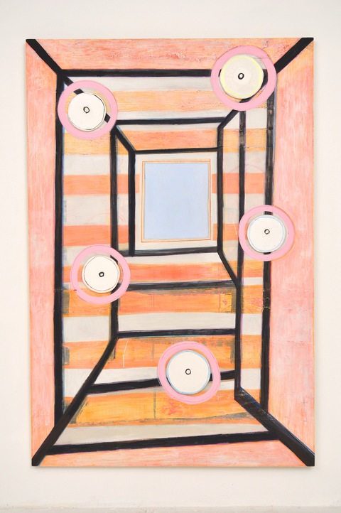 Anxiety Attack Current Paintings Diatomaceous earth, gesso, Flashe paint, acrylic, marker, styrofoam on wood panel
