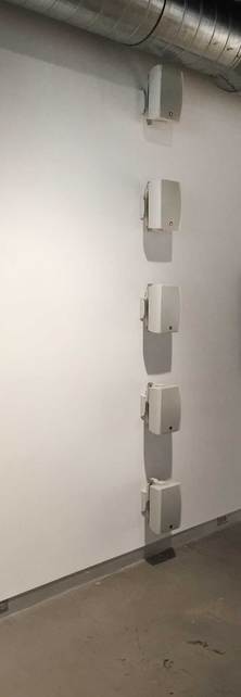 5 Steel Stele - Installation shot THE THIRD BARN 5 Steel Stele 5-channel evolving sound