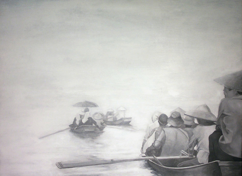 Thuan Vu Boat People (2002-2003) OIl on panel