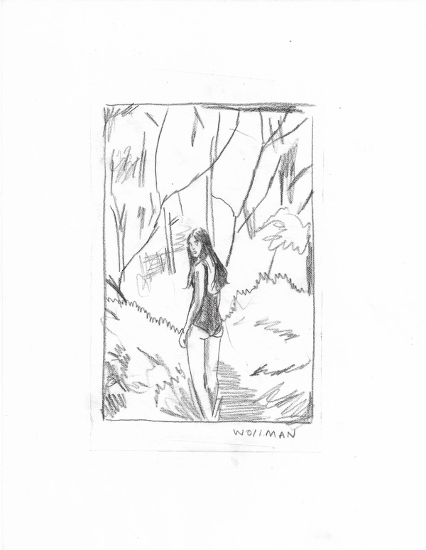 Path TIFFANY WOLLMAN 2017 Pencil on paper