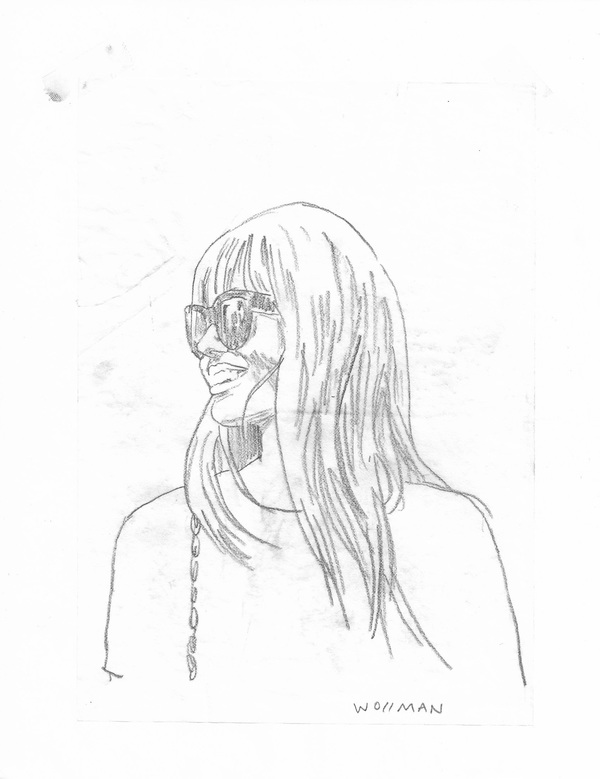 Pretty TIFFANY WOLLMAN 2017 Pencil on paper