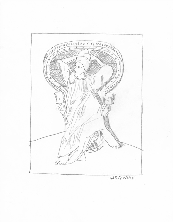 Untitled TIFFANY WOLLMAN 2017 Pencil on paper