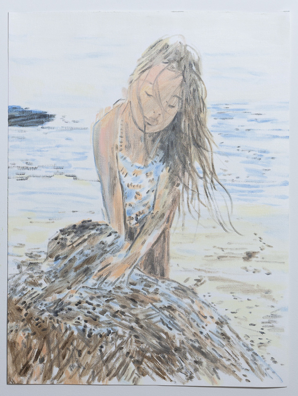 TIFFANY WOLLMAN Figures & Portraits Oil on canvas paper TIFFANY WOLLMAN Figures & Portraits Oil on canvas paper