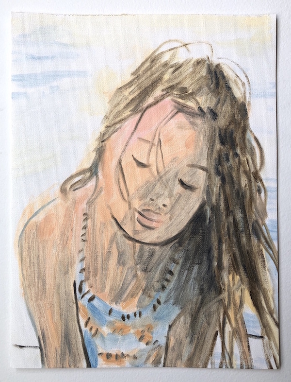 TIFFANY WOLLMAN Figures & Portraits Oil on canvas paper TIFFANY WOLLMAN Figures & Portraits Oil on canvas paper