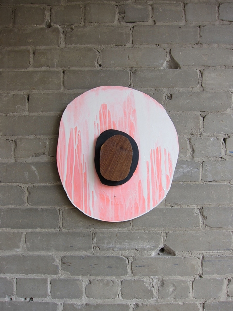 Milk TIFFANY WOLLMAN 2011 Acrylic latex and oil on hand cut wood