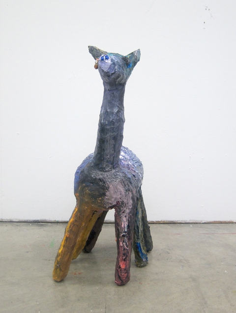 Animal-like 6 legs TIFFANY WOLLMAN 2012 Oil paint on paper mache