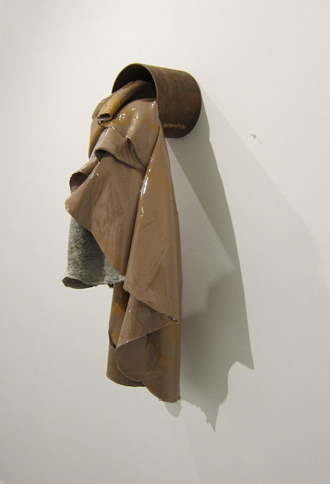 Glory TIFFANY WOLLMAN 2013 Discarded house paint in artist constructed and rusted steel pipe