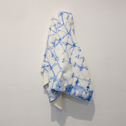 Triangle Accordian Fold TIFFANY WOLLMAN 2014 Acrylic on house paint