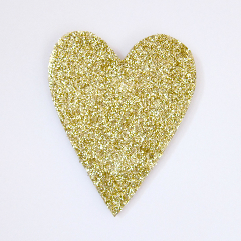 Heart of Gold TIFFANY WOLLMAN 2014 gold sparkle on wood
