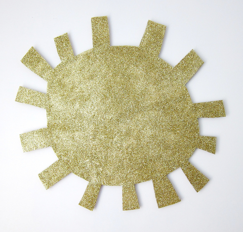 Sun TIFFANY WOLLMAN 2014 gold sparkle on wood