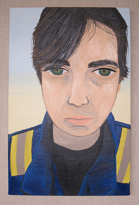 "Worker" TIFFANY WOLLMAN 2014 Oil on canvas