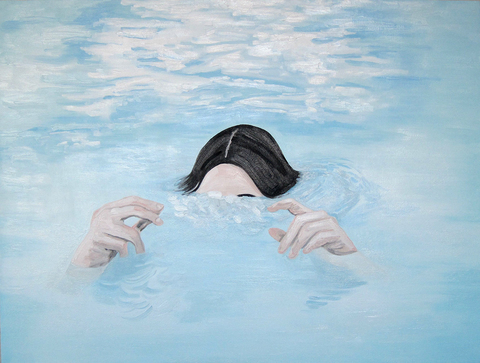 "In water" TIFFANY WOLLMAN 2014 Oil on canvas