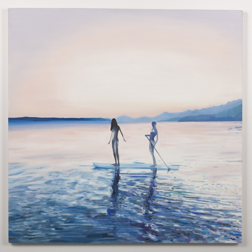 Paddleboard TIFFANY WOLLMAN 2015 OIl on canvas