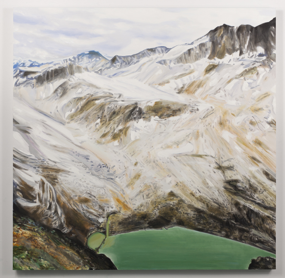 "Hiking Views" TIFFANY WOLLMAN 2015 Oil on wood